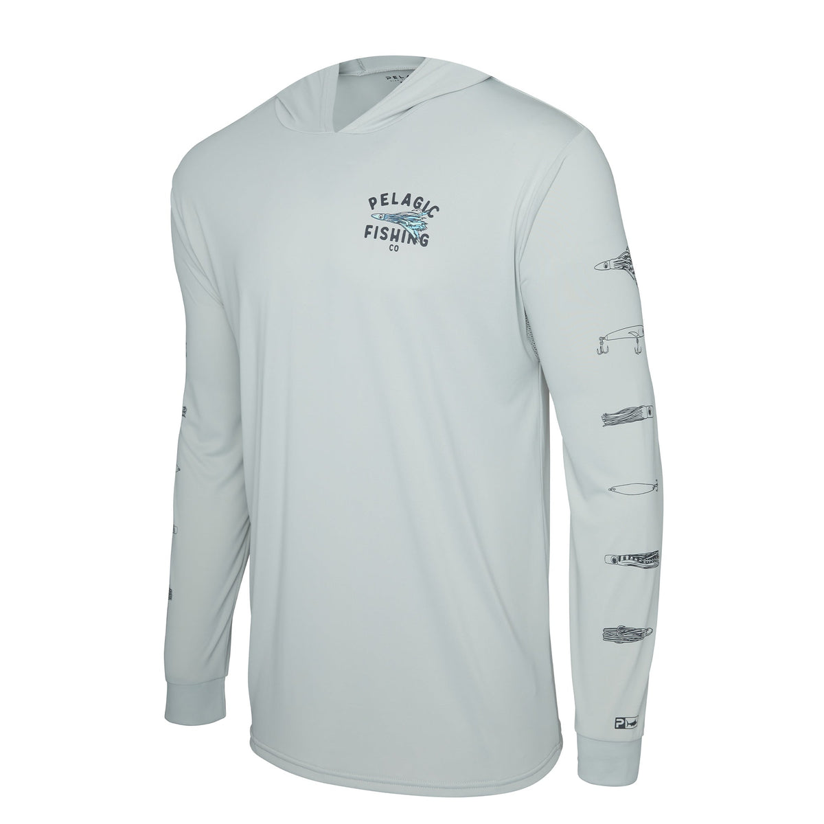 Pelagic Latest | Hooded Fishing Shirt - Aquatek Feather'd