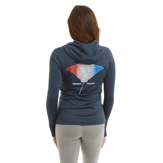 Pelagic Great Value | Ws Hooded Fishing Shirt - Ws Aquatek Eagle Fade