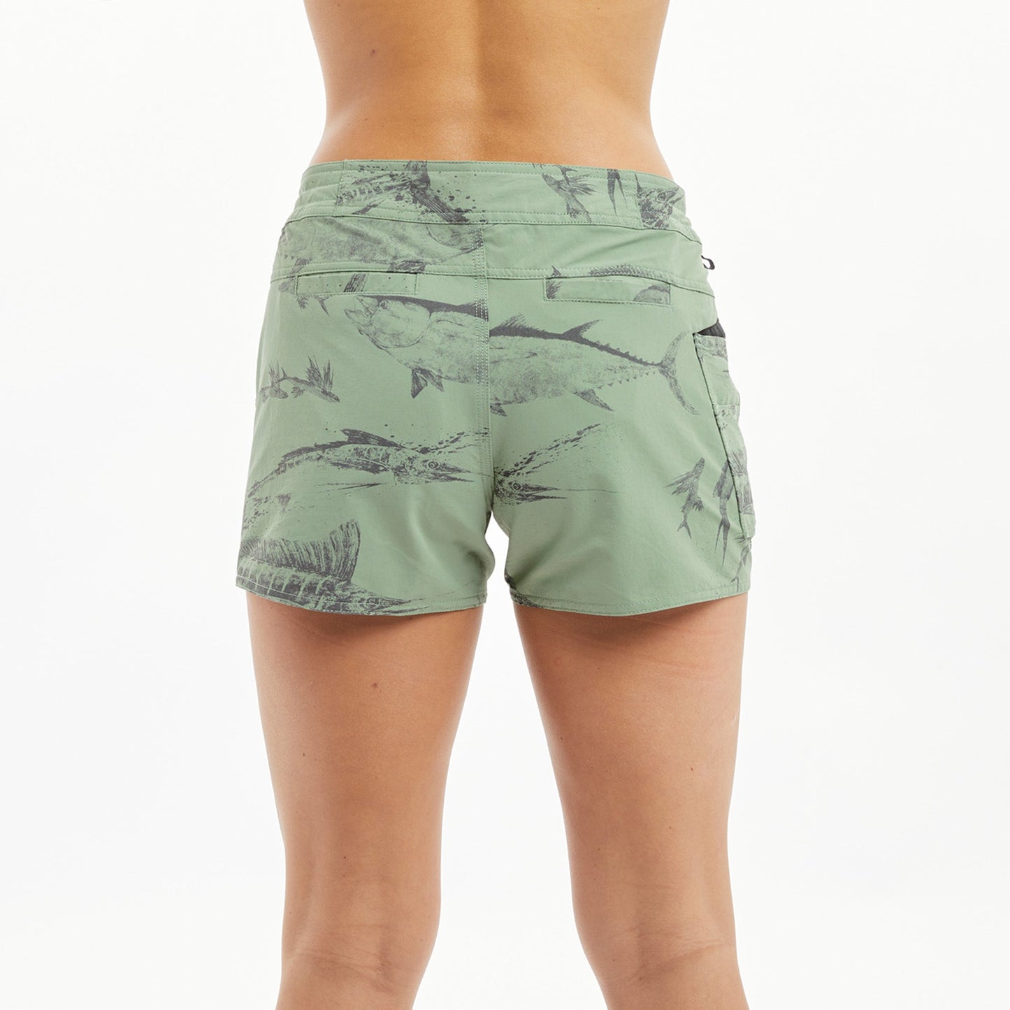 Pelagic Great Value | Ws Shorts - Ws Traverse Gyotaku