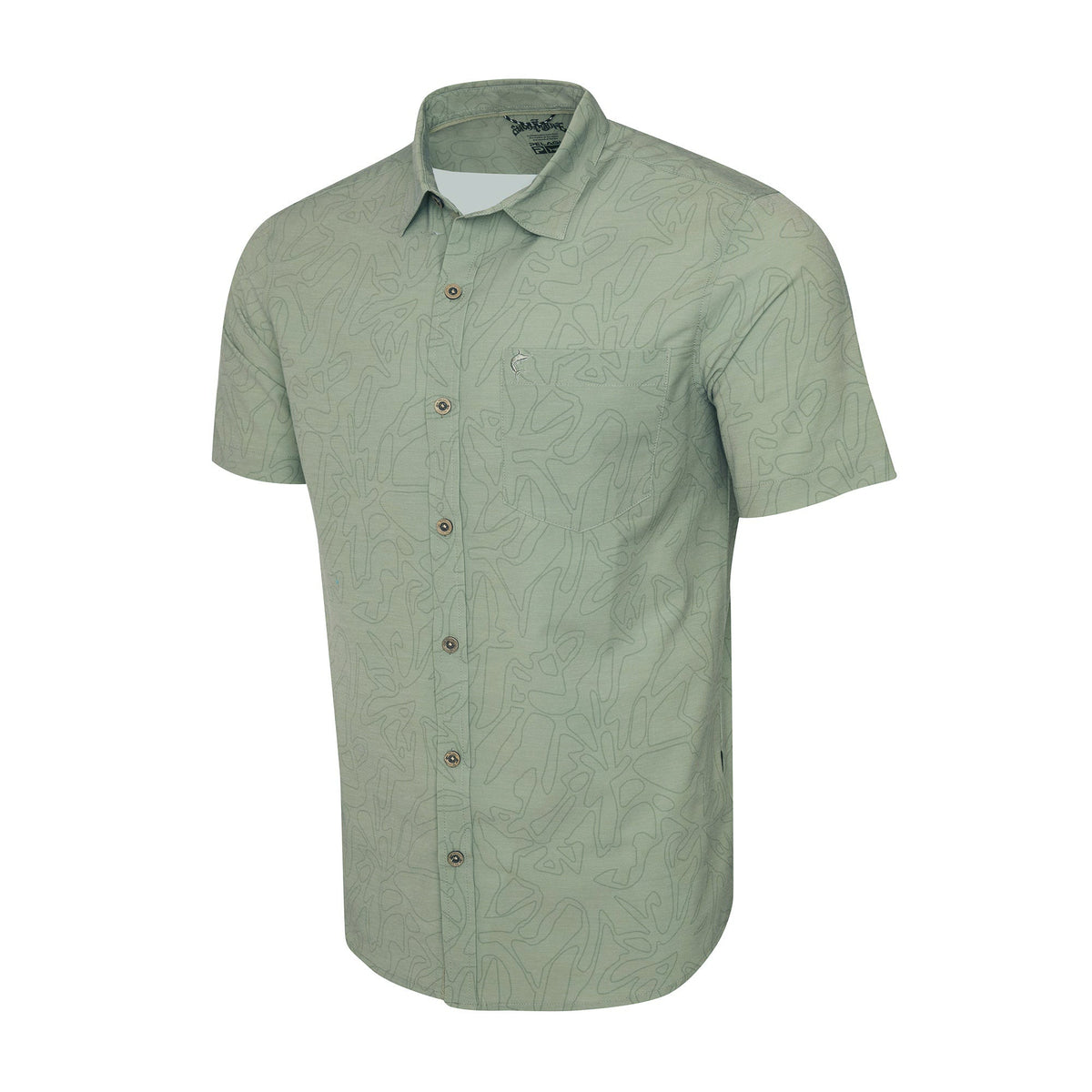 Pelagic Everyday | Button Up - Stick Figure Topshot