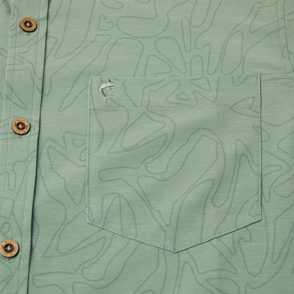 Pelagic Everyday | Button Up - Stick Figure Topshot