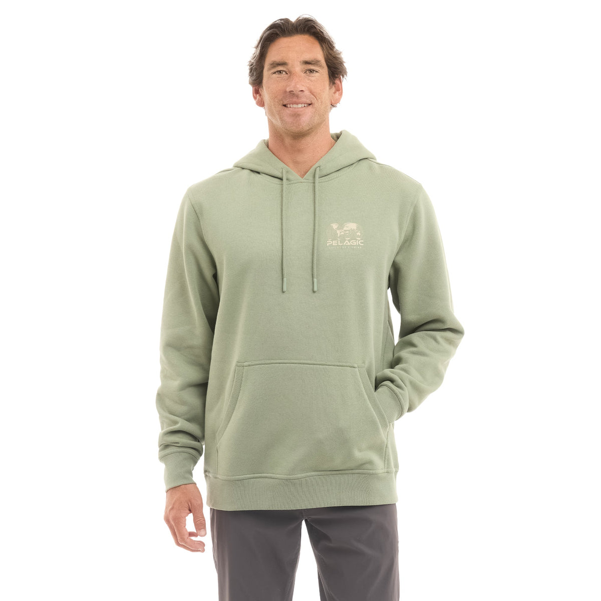 Pelagic Latest | Pullover Fleece Hoodie - Osborn Spliced