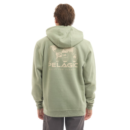 Pelagic Latest | Pullover Fleece Hoodie - Osborn Spliced