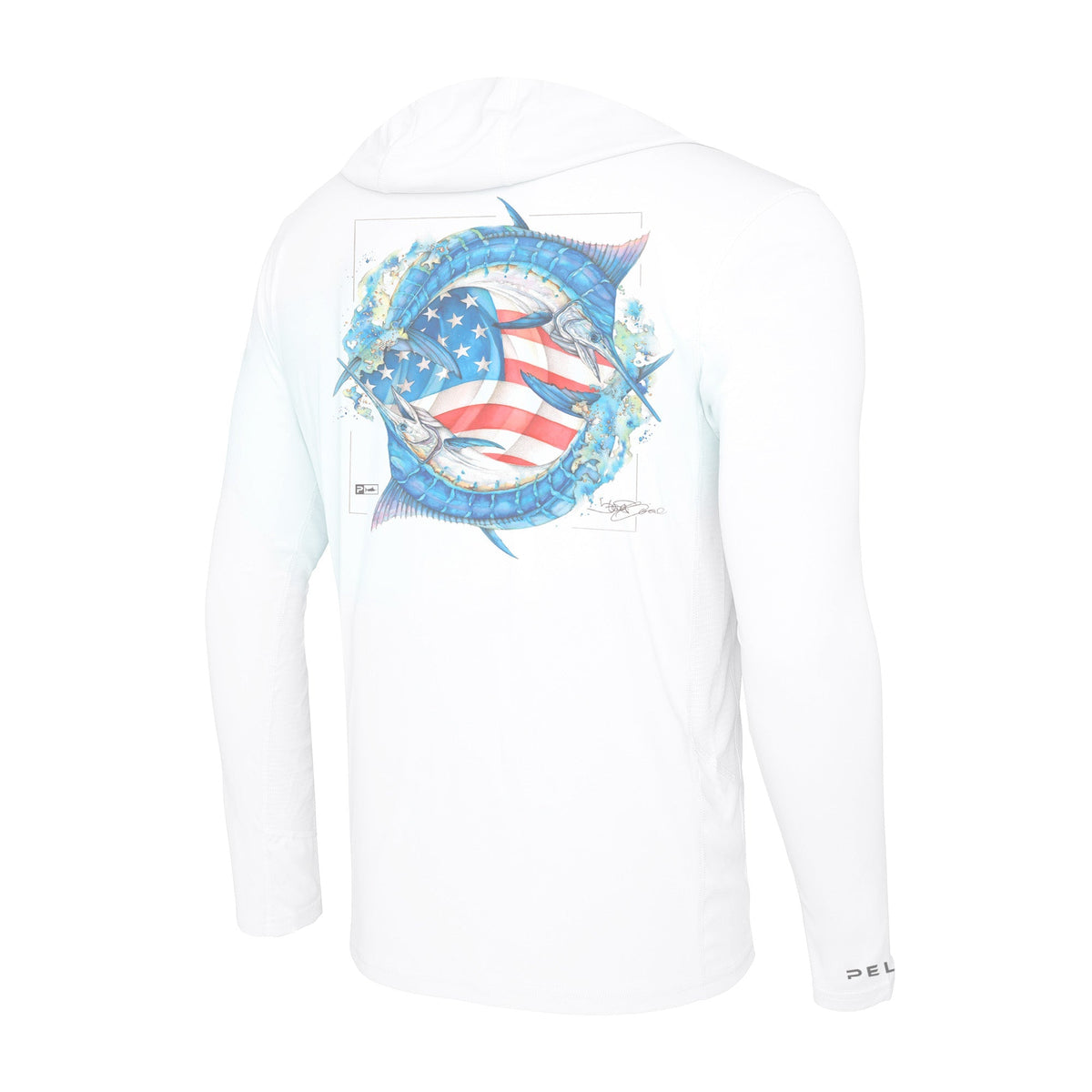 Pelagic Latest | Hooded Fishing Shirt - Vaportek Goione American Marlin