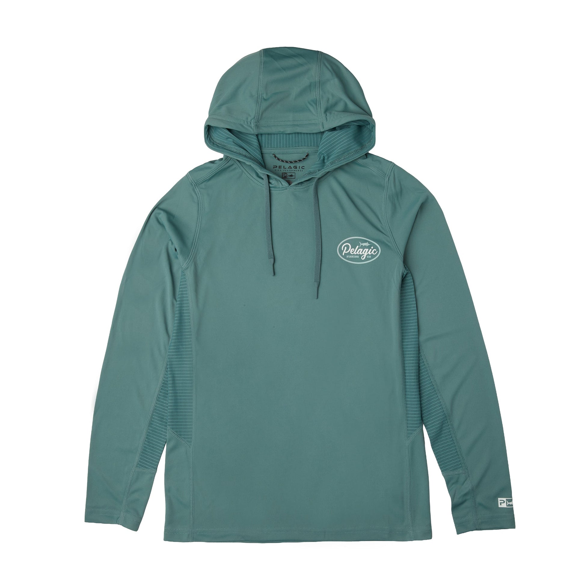 Pelagic Quality | Youth Hooded Fishing Shirt - Youth Vaportek Circled