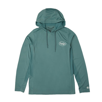 Pelagic Quality | Youth Hooded Fishing Shirt - Youth Vaportek Circled