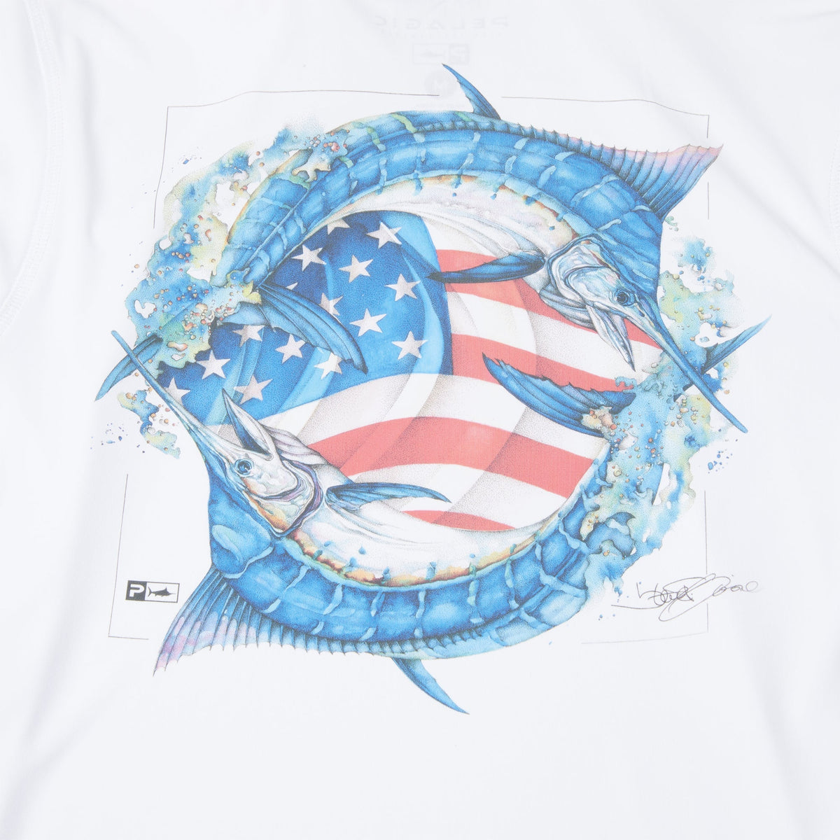 Pelagic Top Pick | Youth Hooded Fishing Shirt - Youth Vaportek Goione American Marlin