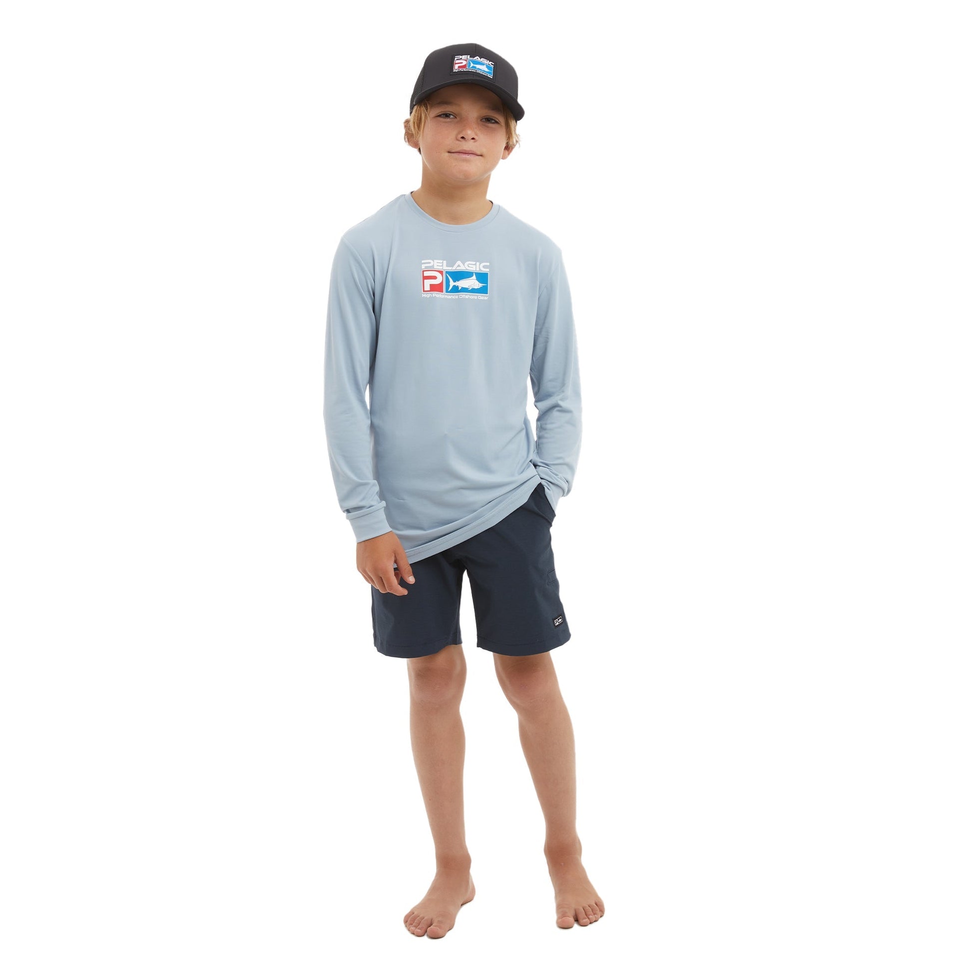 Pelagic Latest | Youth Hybrid Shorts - Youth Mako