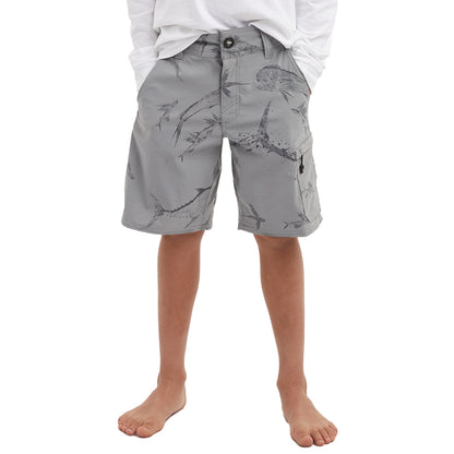 Pelagic Customer Favorite | Youth Hybrid Shorts - Youth Traverse Gyotaku