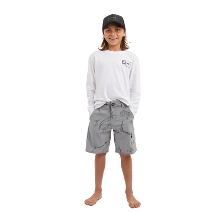 Pelagic Customer Favorite | Youth Hybrid Shorts - Youth Traverse Gyotaku