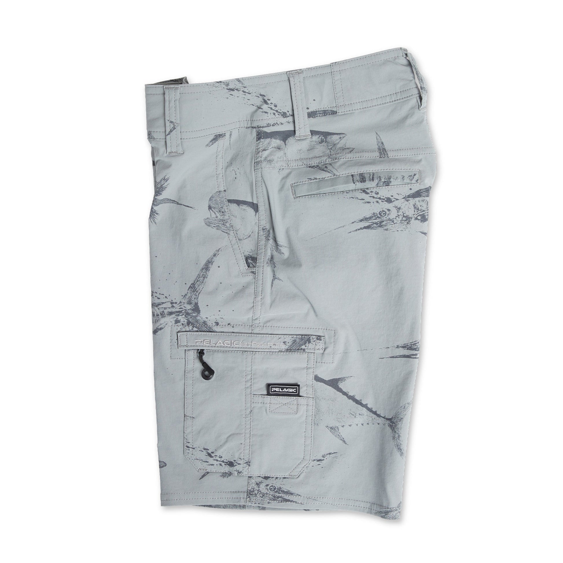 Pelagic Customer Favorite | Youth Hybrid Shorts - Youth Traverse Gyotaku