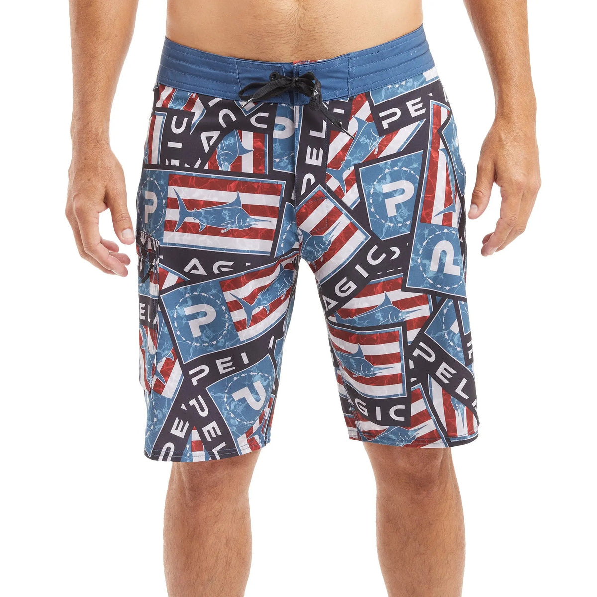 Pelagic Quality | Boardshorts 21" - Blue Water Sticker