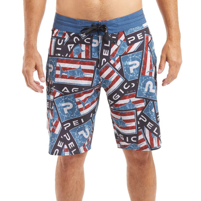 Pelagic Quality | Boardshorts 21" - Blue Water Sticker