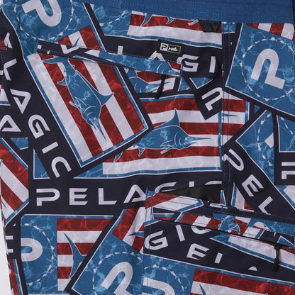 Pelagic Quality | Boardshorts 21" - Blue Water Sticker