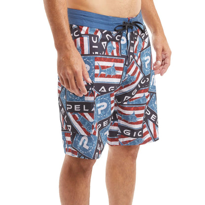 Pelagic Quality | Boardshorts 21" - Blue Water Sticker