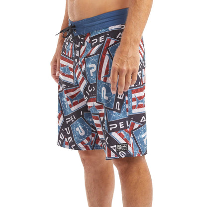 Pelagic Quality | Boardshorts 21" - Blue Water Sticker