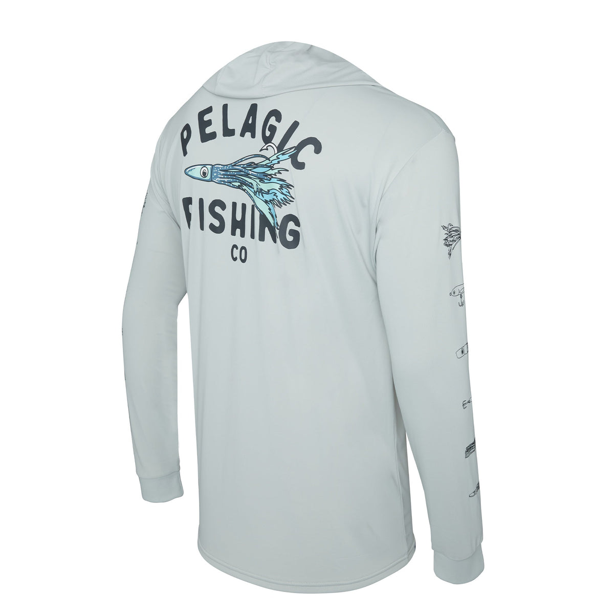 Pelagic Latest | Hooded Fishing Shirt - Aquatek Feather'd