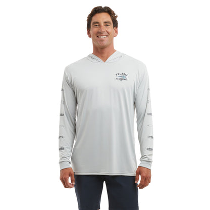 Pelagic Latest | Hooded Fishing Shirt - Aquatek Feather'd