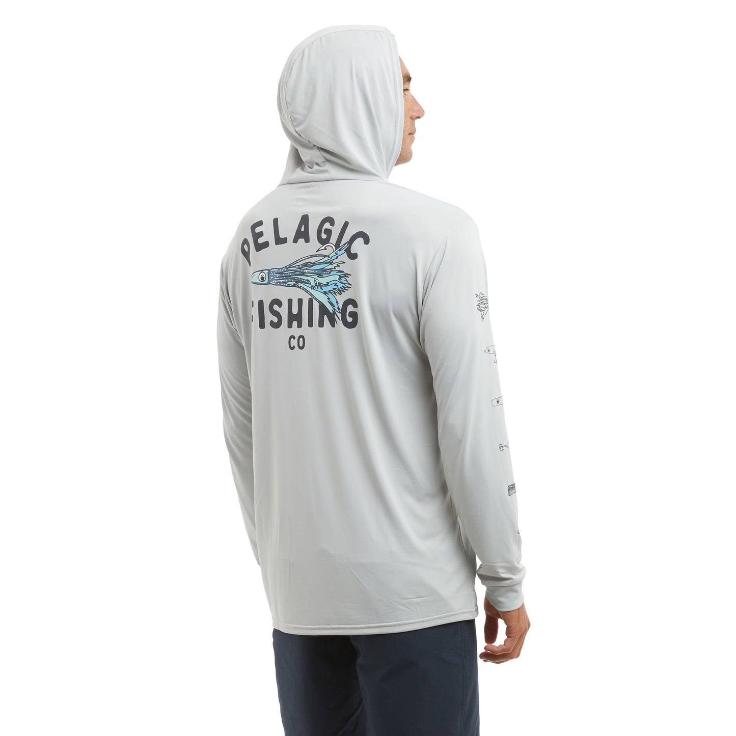Pelagic Latest | Hooded Fishing Shirt - Aquatek Feather'd