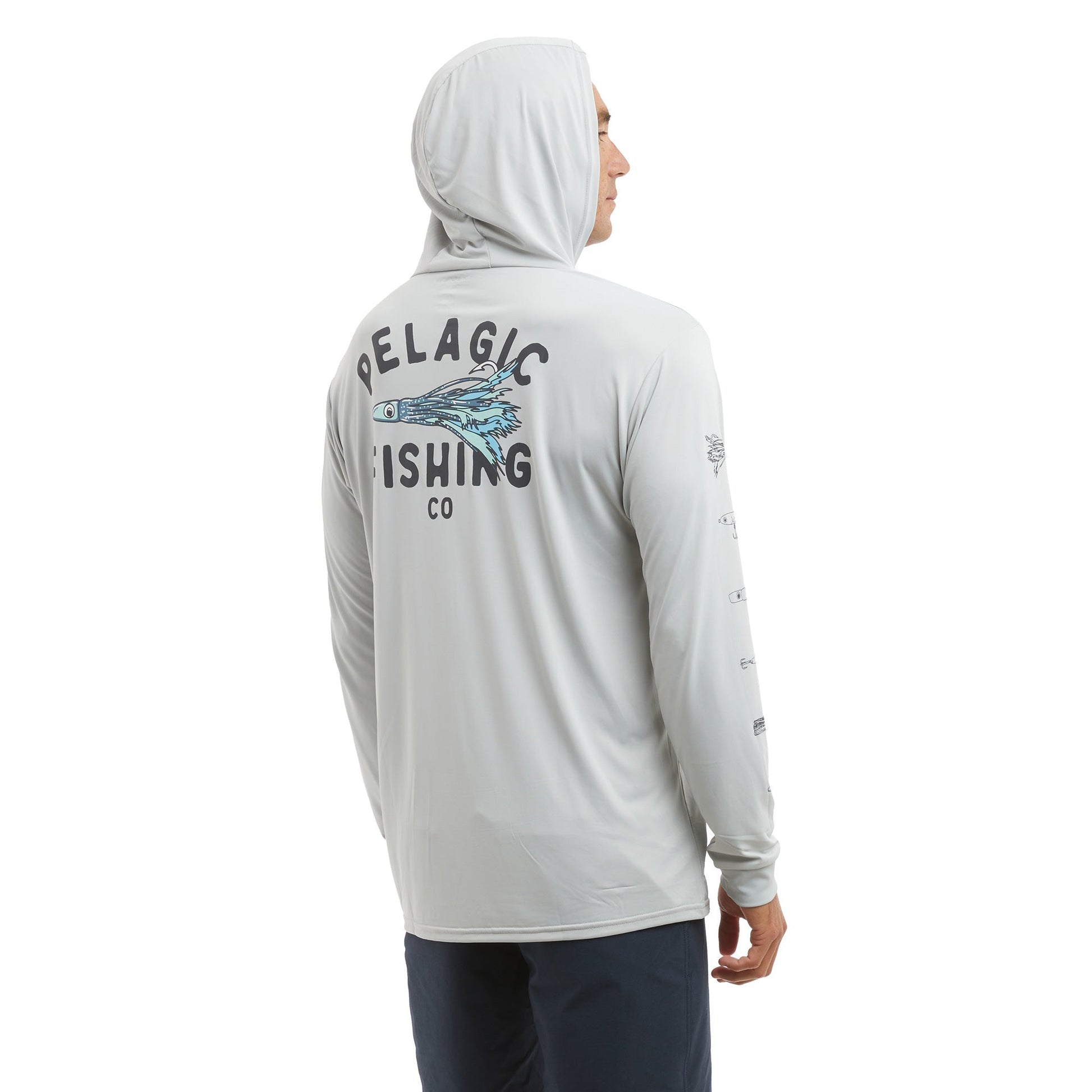 Pelagic Latest | Hooded Fishing Shirt - Aquatek Feather'd