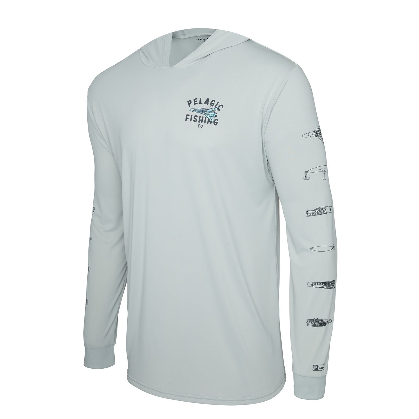 Pelagic Latest | Hooded Fishing Shirt - Aquatek Feather'd