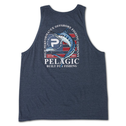 Pelagic Top Pick | Tank Top - Patriot Marlin