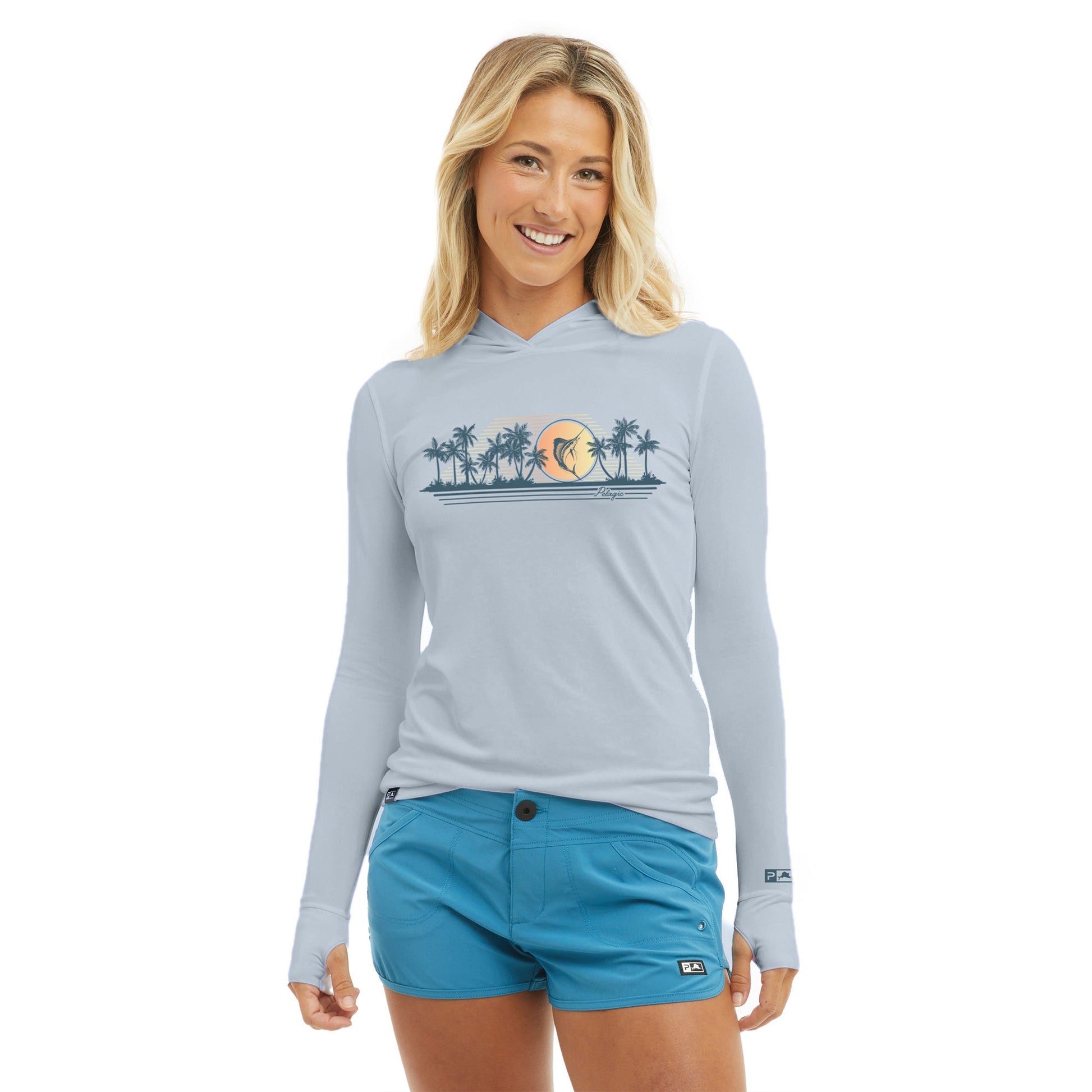 Pelagic Great Value | Ws Hooded Fishing Shirt - Ws Aquatek Tropic Daze