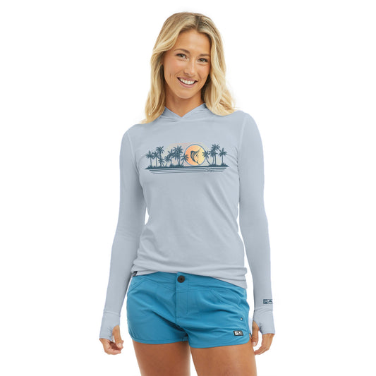 Pelagic Great Value | Ws Hooded Fishing Shirt - Ws Aquatek Tropic Daze