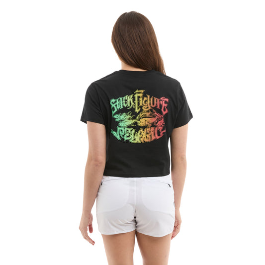 Pelagic Top Pick | Ws Cropped T-Shirt - Ws Stick Figure Chasin