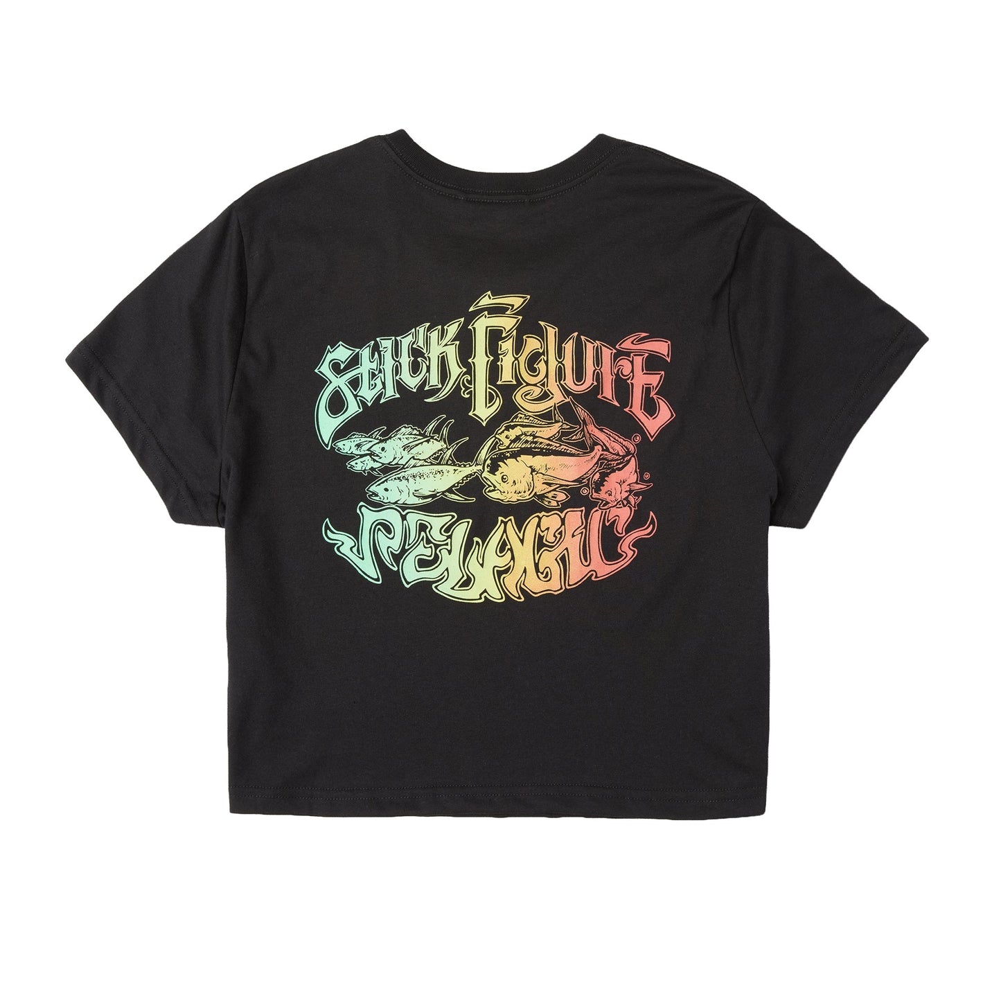 Pelagic Top Pick | Ws Cropped T-Shirt - Ws Stick Figure Chasin
