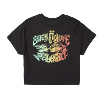 Pelagic Top Pick | Ws Cropped T-Shirt - Ws Stick Figure Chasin
