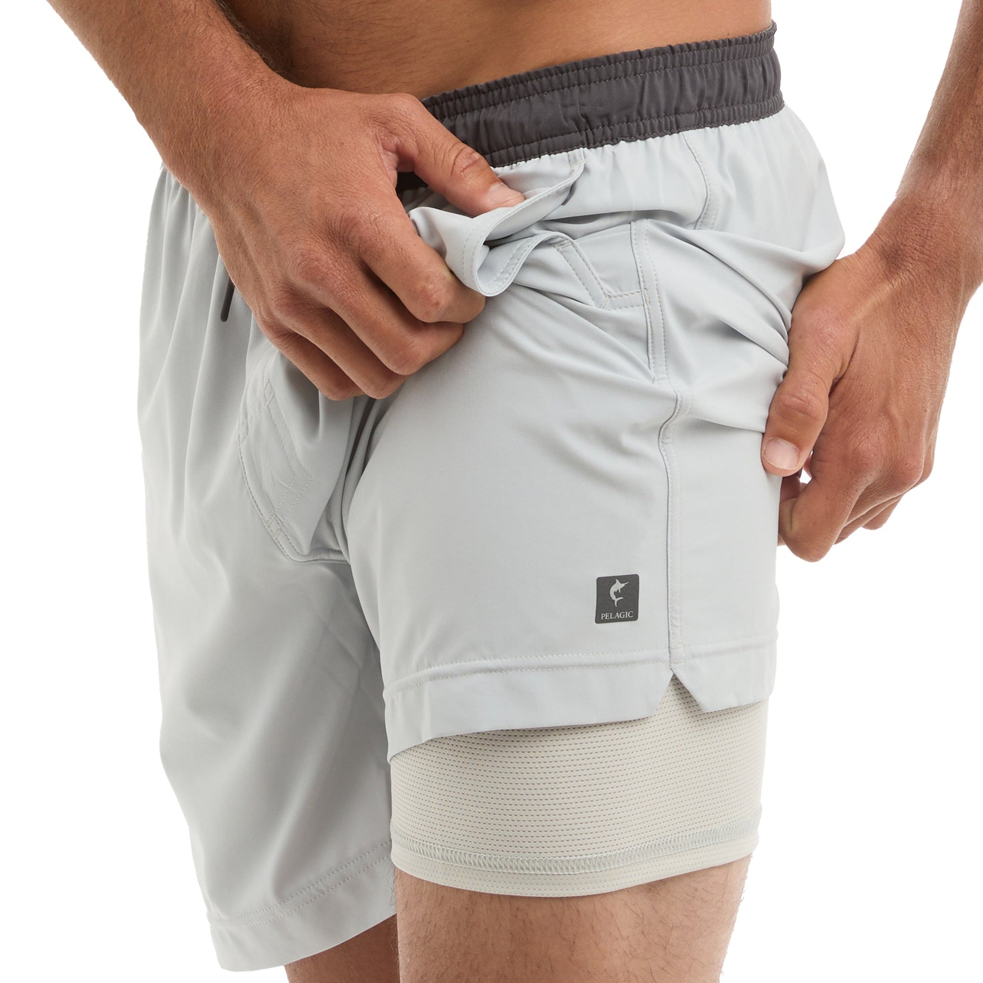 Pelagic Trusted | Elastic Waist Lined Shorts 17" - Leiday