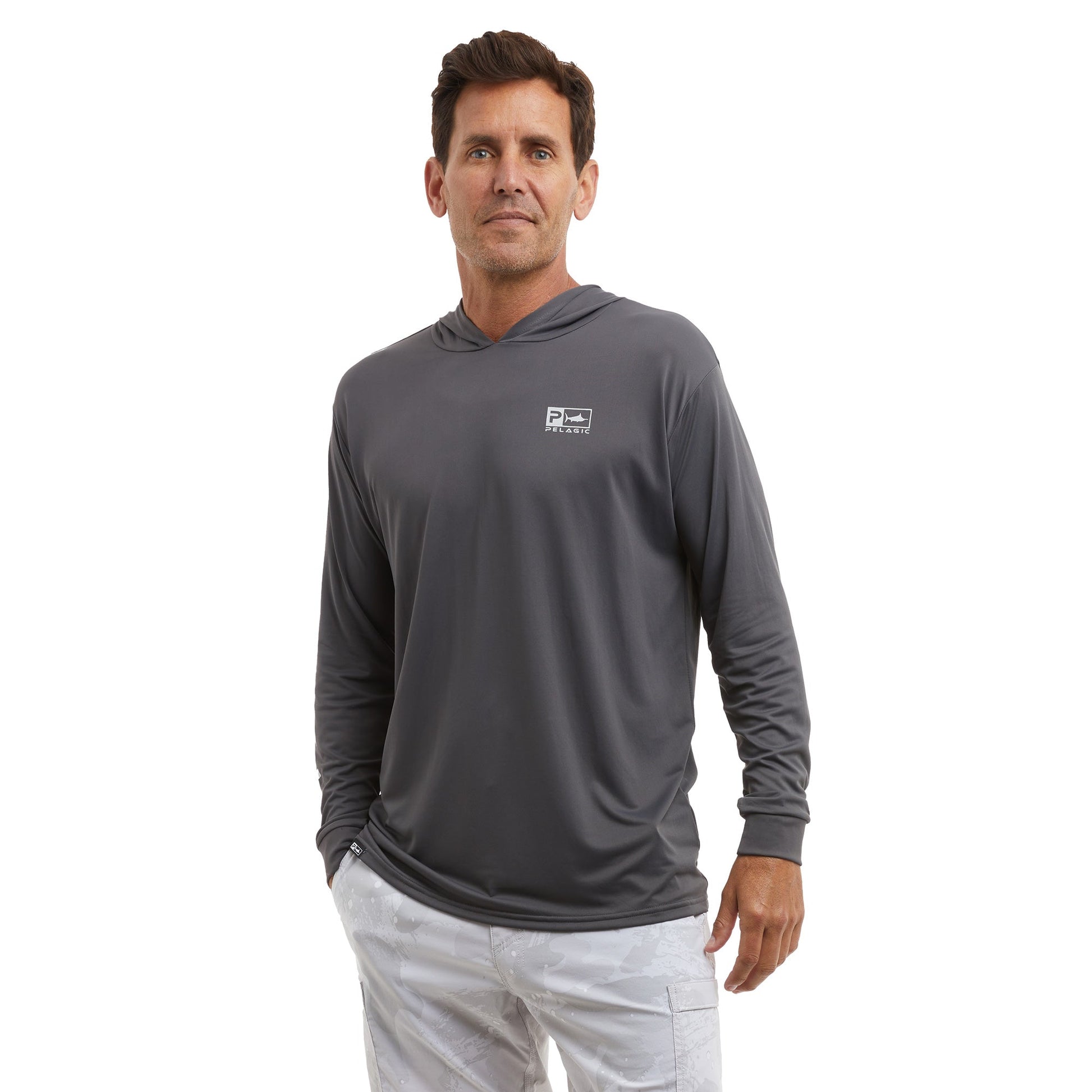 Pelagic Great Value | Hooded Fishing Shirt - Aquatek Rusted Icon